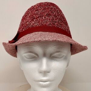Men’s Vintage Red Fedora Hat